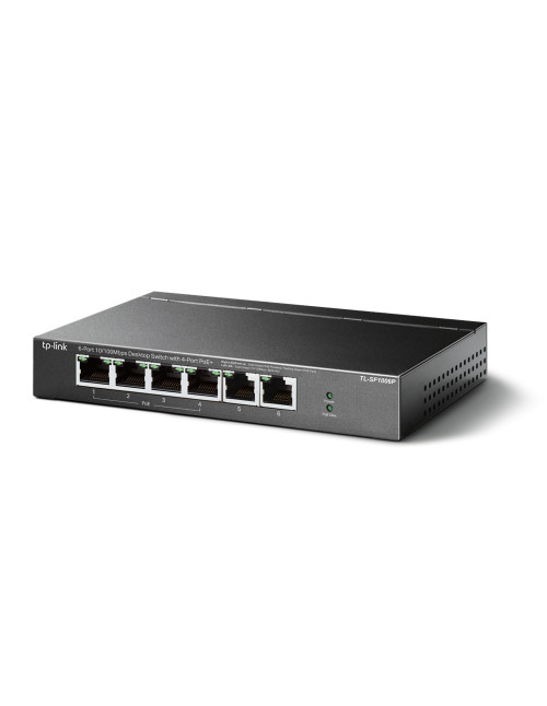 Switch 6 puertos tp - link tl - sf1006p 10