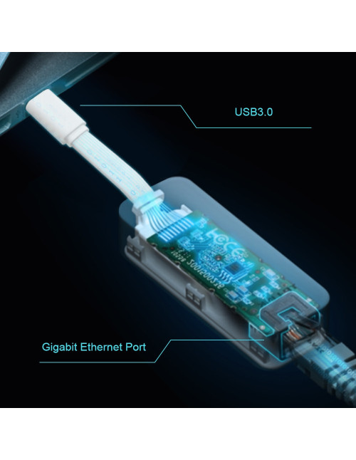 Adaptador usb tipo c a gigabit