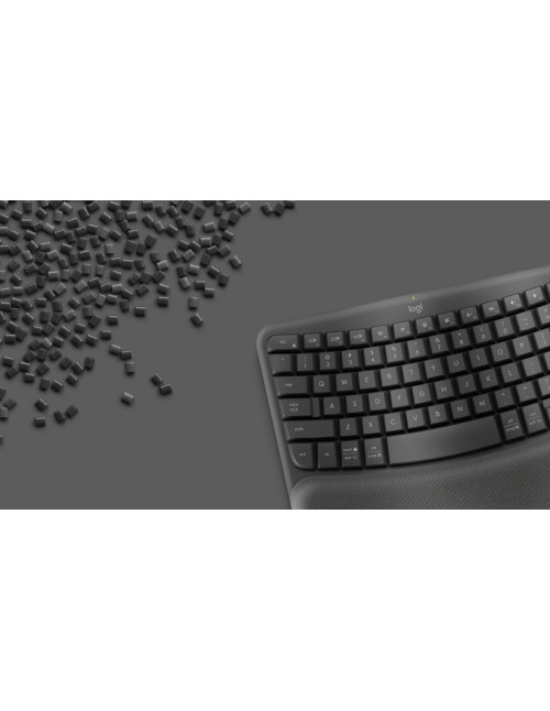 Teclado logitech wave keys bluetooth negro