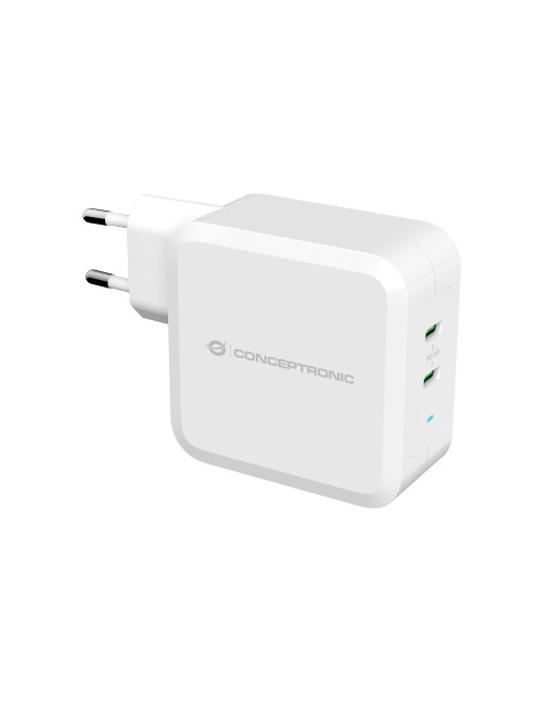 Cargador conceptronic pd 2 puertos usb - c