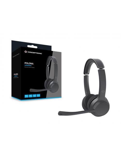 Auriculares conceptronic polona04b inalambrico negro