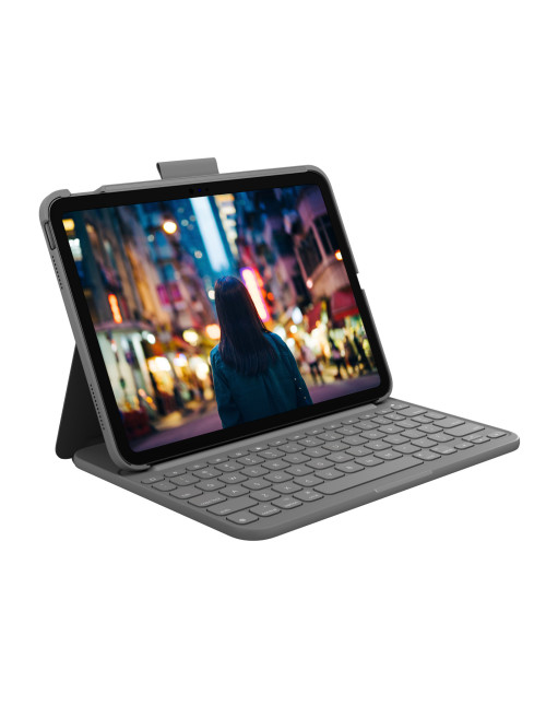 Funda logitech slim folio con teclado