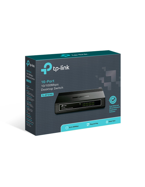 Switch 16 puertos 10 100 tp - link