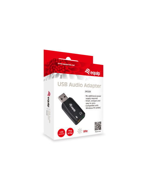 Adaptador audio equip tarjeta sonido usb