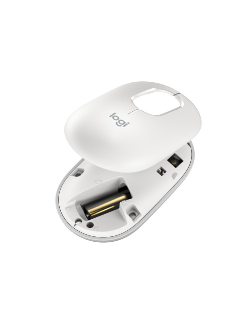 Raton inalambrico logitech pop mouse blanco