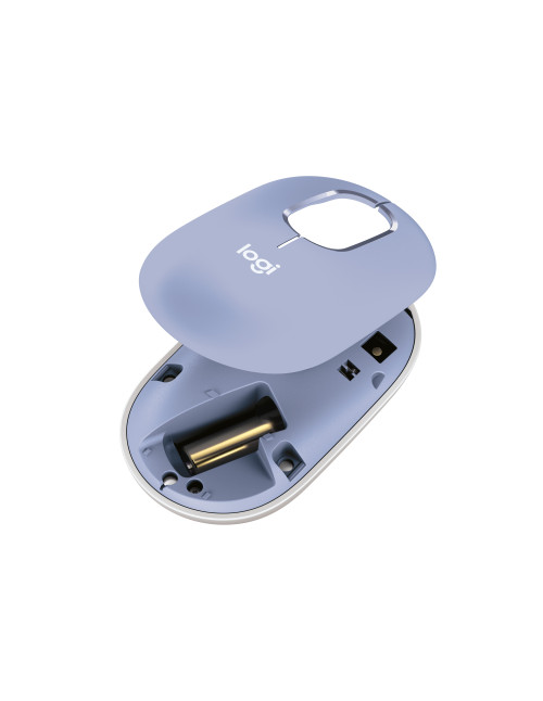 Raton inalambrico logitech pop mouse lila