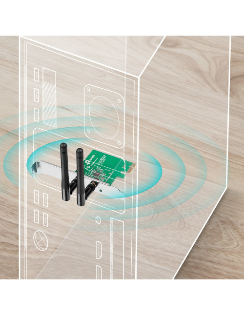 Tarjeta pci express wifi 300mbp tp - link