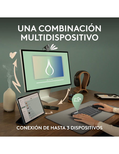 Teclado + mouse logitech pebble 2