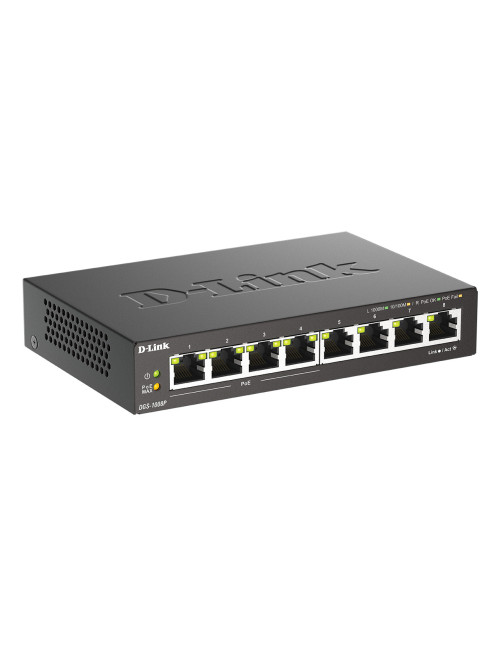 Switch 8 puertos gigabit poe d - link