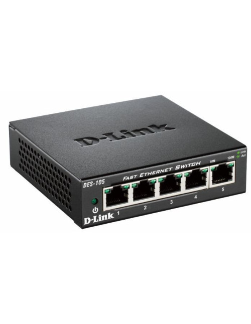 Switch 5 puertos 10 100 fast