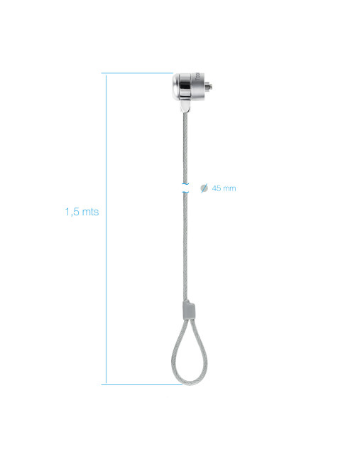 Cable seguridad universal tooq con llave