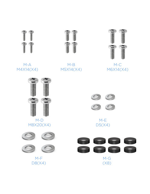 Soporte pared tooq lp1242f - b 23 pulgadas - 42 pulgadas carga