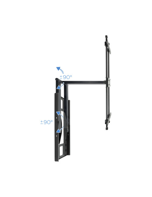 Soporte pared tooq lp4380xl - b 43 pulgadas - 80 pulgadas carga