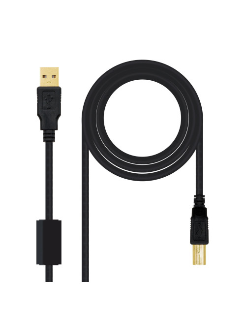 Cable ferrita usb(a) 2.0 a usb(b)