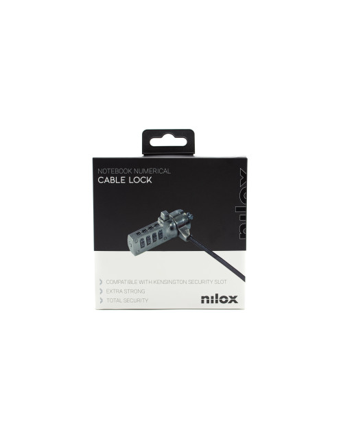 Cable seguridad portatil nilox combinacion 4