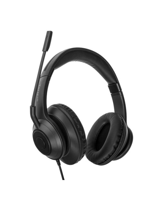 Auriculares stereo targus alambrico negro usb
