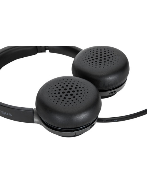 Auriculares stereo targus inalambrico negro