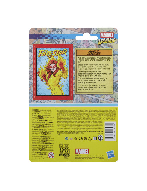 Figura hasbro firestar 9.5 cm marvel