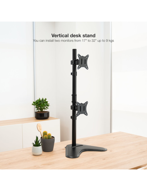 Soporte monitor mesa vertical tooq db1703tnv - b