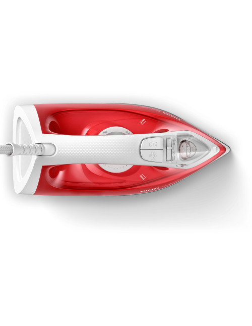 Plancha vapor philips easyspeed rojo blanco