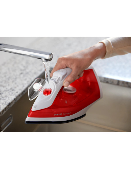 Plancha vapor philips easyspeed rojo blanco