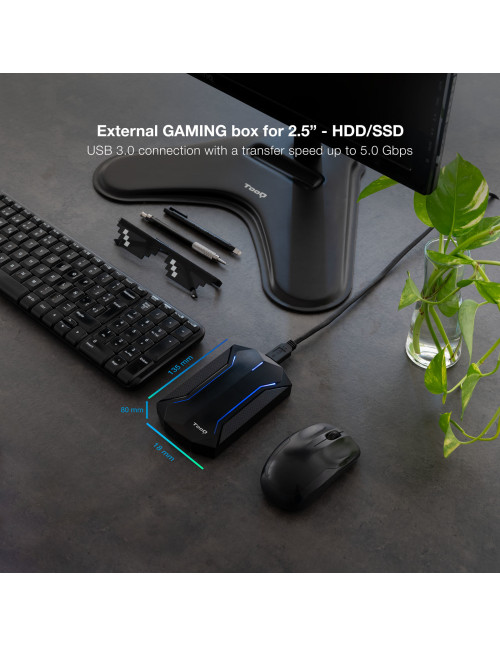 Caja externa tooq tqe - 2599rgb ssd 2.5 pulgadas