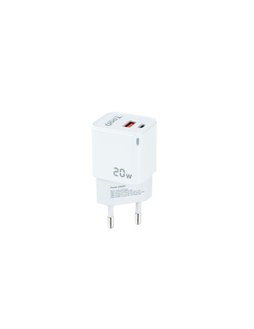 Cargador pared tooq doble usb - c +