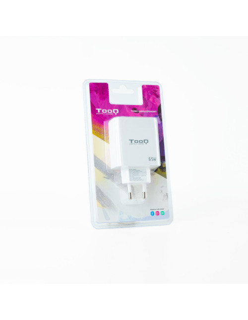 Cargador pared tooq triple 2xusb - c +