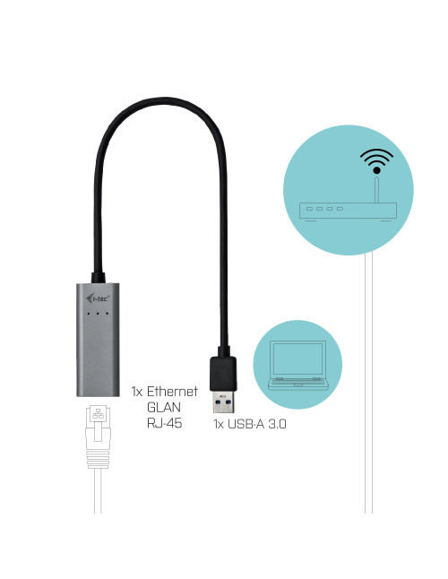 Adaptador tarjeta red i - tec usb 3.0