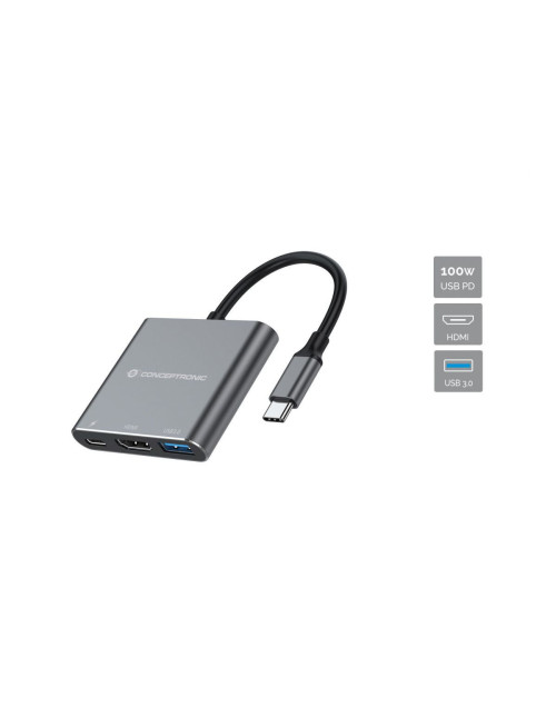 Hub usb tipo c conceptronic donn18g