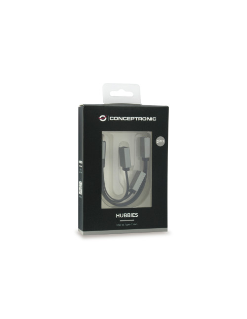 Hub usb tipo c conceptronic hubbies01g