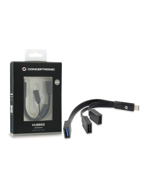 Hub usb tipo c conceptronic hubbies01b