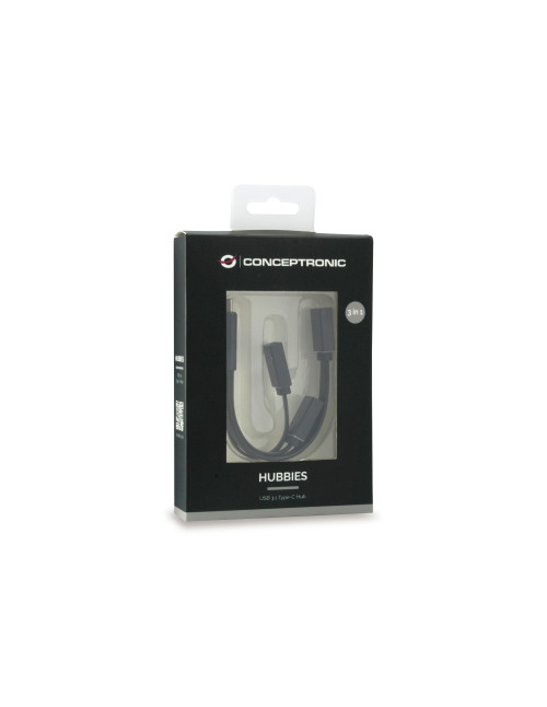 Hub usb tipo c conceptronic hubbies01b
