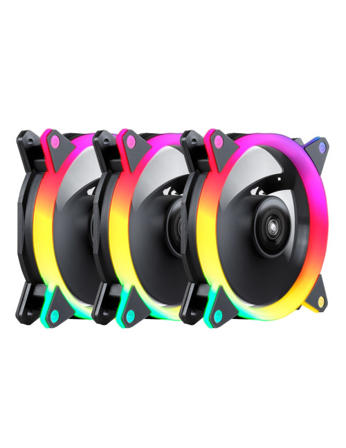 Kit ventiladores cpu gaming unykach ring