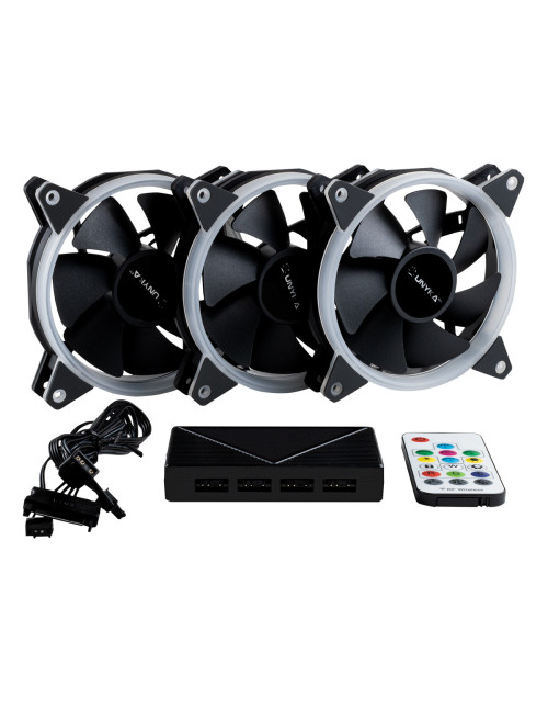 Kit ventiladores cpu gaming unykach ring