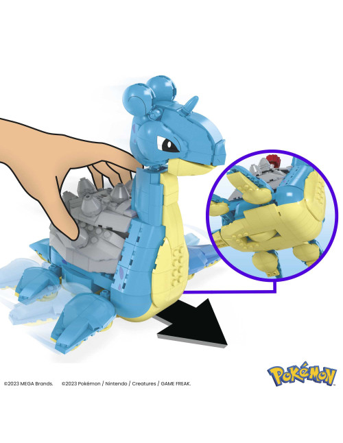 Figura mattel mega construx pokemon lapras