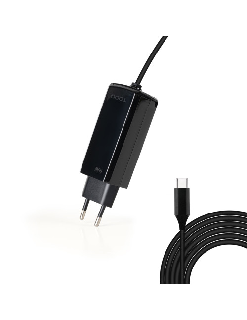 Cargador pared tooq tqlc - usbcgan90pd - c 90w usb - c