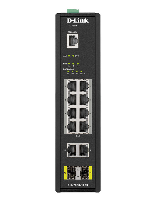 Switch industrial dis - 200g - 12ps 12 puertos