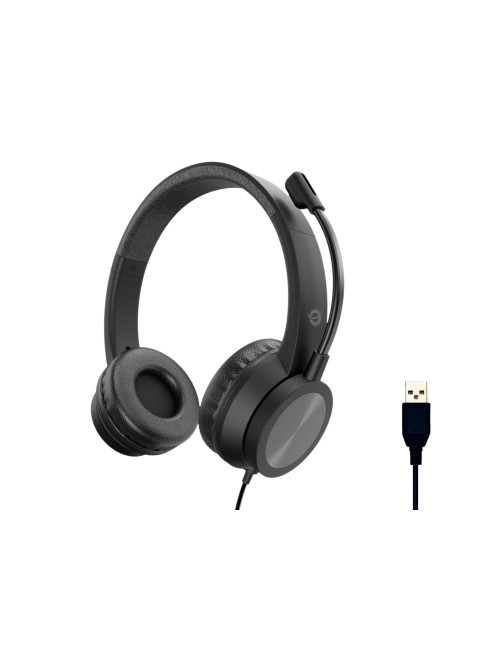 Auriculares conceptronic polona05b usb negro