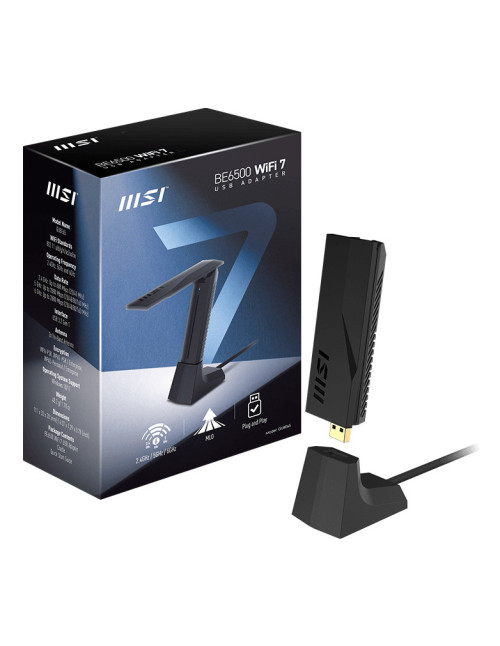 Adaptador wifi7 usb msi gube65 be6500