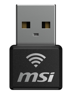 Nano adaptador wifi6 usb msi guax18n
