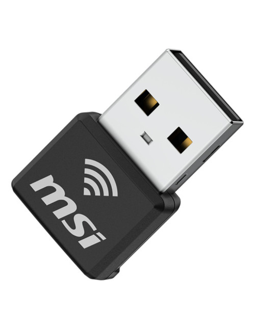 Nano adaptador wifi6 usb msi guax18n