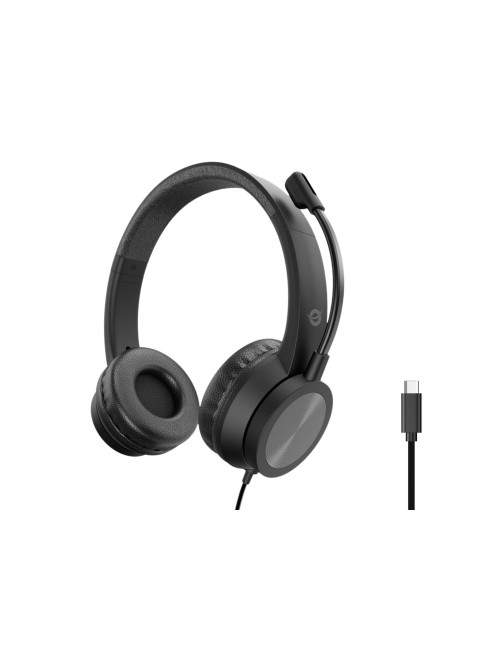 Auriculares conceptronic polona05bc usb - c negro