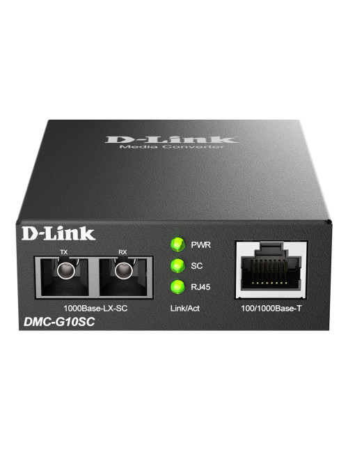 Convertidor medios monomodo d - link dmc - g10sc
