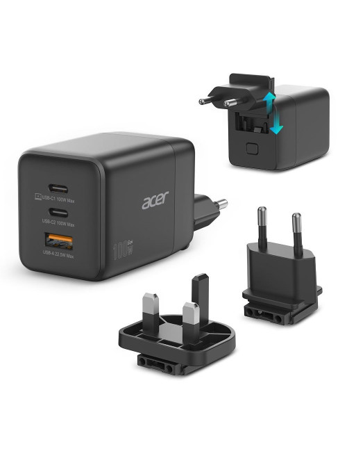 Cargador pared acer 100w 2x usb