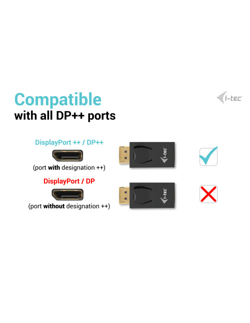 Adaptador displayport a hdmi i - tech macho - hembra