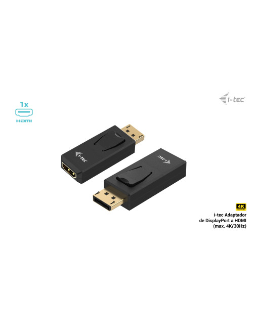 Adaptador displayport a hdmi i - tech macho - hembra