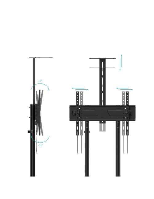 Soporte suelo con ruedas tooq vesa
