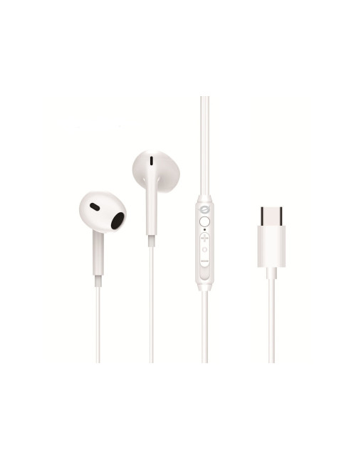 Auricular intrauditivo usb - c conceptronic brendan02w microfono