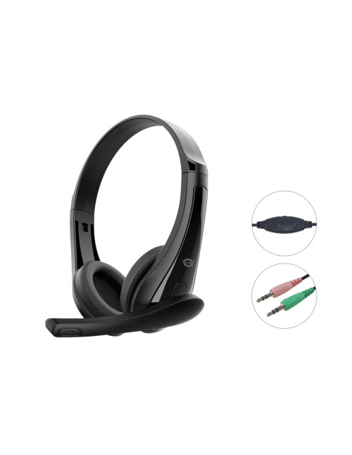 Auriculares conceptronic polona06b3t jack 3.5mm 1.8m